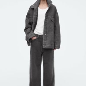 VOLUME WIDE-LEG JEANS