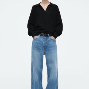 VOLUME WIDE-LEG JEANS
