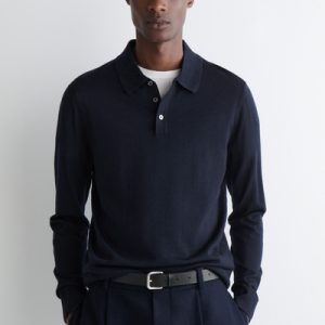 SLIM MERINO WOOL POLO SHIRT