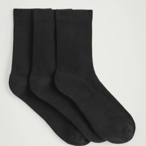 3-PACK RIBBED SPORT SOCKS