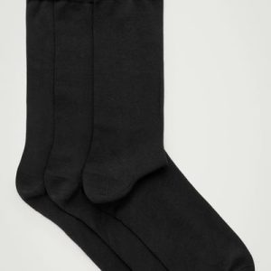 3-PACK MERCERIZED COTTON SOCKS