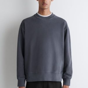 RELAXED WASHED-COTTON SWEATSHIRT