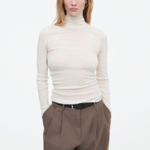 MERINO WOOL TURTLENECK TOP