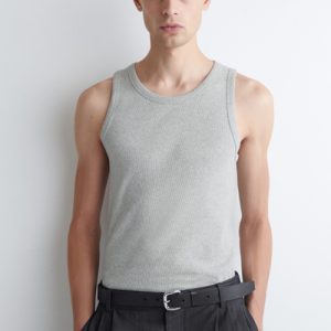 SLIM RIBBED COTTON TANK TOP