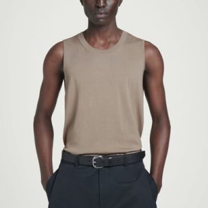 RELAXED KNITTED SILK VEST