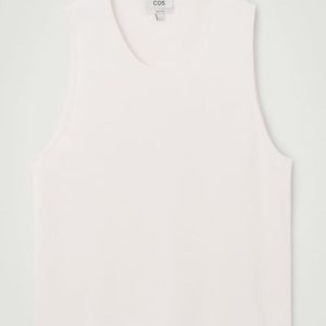 RIBBED-KNIT CREW-NECK TANK TOP