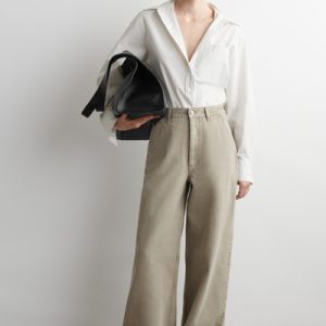 WIDE-LEG DENIM PANTS