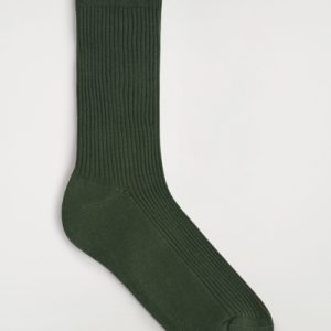 RIBBED SILK SOCKS