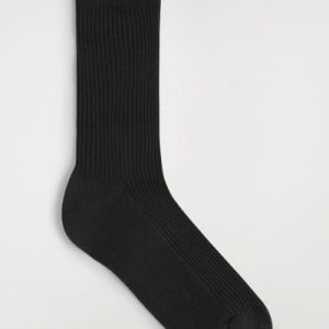RIBBED SILK SOCKS