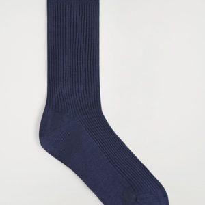 RIBBED SILK SOCKS