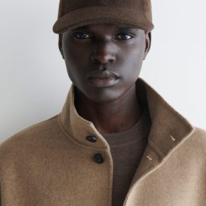 WOOL-BLEND BASEBALL CAP