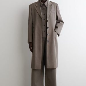 REGULAR WOOL-BLEND WIDE-LEG PANTS