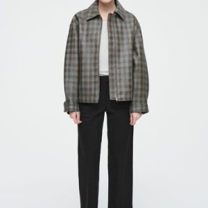 REGULAR STRETCH-COTTON TAPERED PANTS