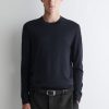 SLIM MERINO WOOL CREW-NECK SWEATER