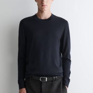 SLIM MERINO WOOL CREW-NECK SWEATER