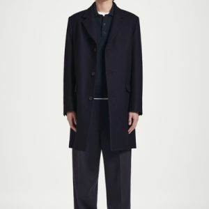 TAILORED WOOL-TWILL COAT