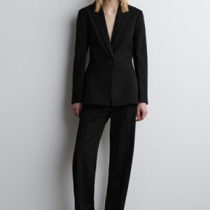 TAILORED WOOL SLIM-LEG PANTS