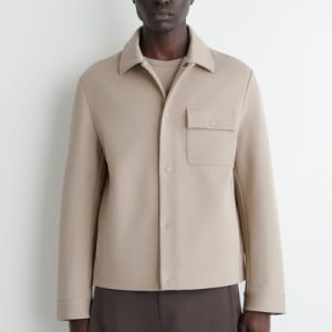 JERSEY-TWILL SHIRT JACKET