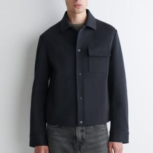 JERSEY-TWILL SHIRT JACKET