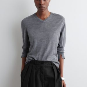 MERINO WOOL V-NECK SWEATER