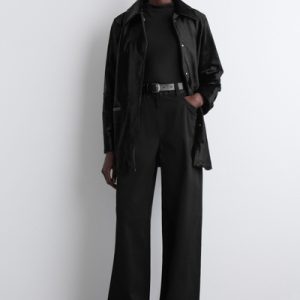 WIDE-LEG COTTON PANTS