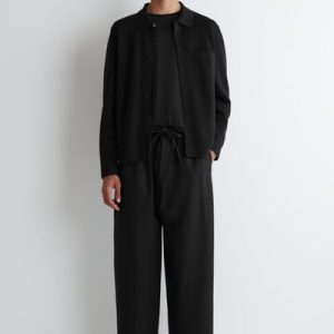 BARREL-LEG DRAWSTRING PANTS