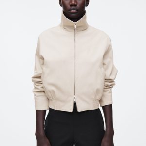 FUNNEL-NECK BOMBER JACKET