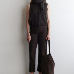 SLIM-LEG CROPPED PANTS