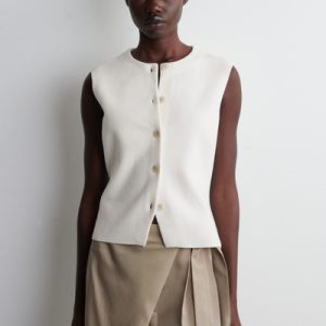 KNITTED COTTON VEST