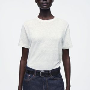 CREW-NECK LINEN T-SHIRT