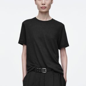 CREW-NECK LINEN T-SHIRT