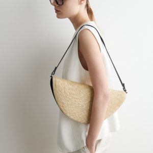 SOLEIL CLUTCH BAG - STRAW