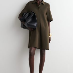 JERSEY POLO MINI DRESS