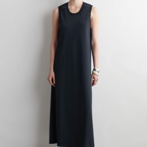 RUFFLED COTTON MIDI DRESS