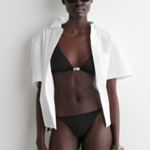 EMBELLISHED TRIANGLE BIKINI TOP