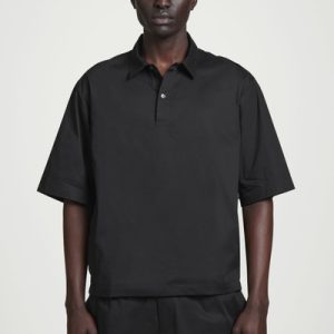 COTTON POPOVER SHORT-SLEVED SHIRT