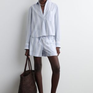 STRIPED SEERSUCKER SHORTS