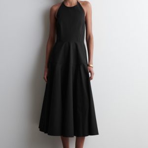 PIMA COTTON HALTERNECK DRESS