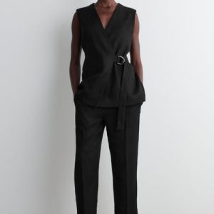 DRAPED TAILORED PANTS