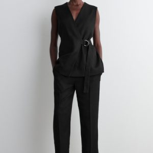 DRAPED TAILORED PANTS