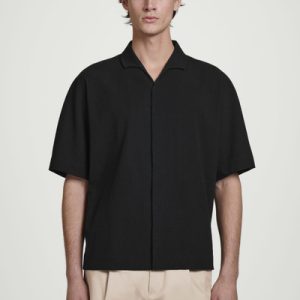 CRINKLED-COTTON SHIRT