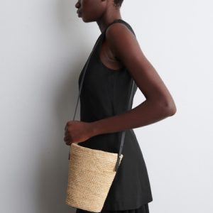 MINI BUCKET BAG - STRAW