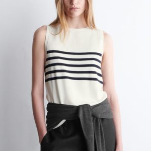 STRIPED KNITTED TANK TOP