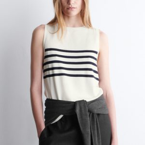 STRIPED KNITTED TANK TOP