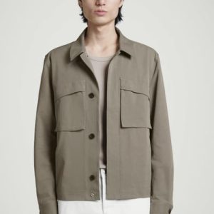 UTILITY COTTON-TWILL OVERSHIRT