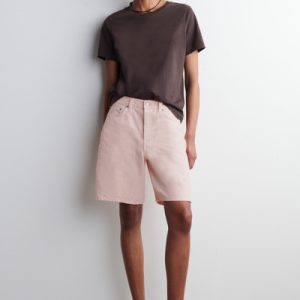 STRAIGHT-LEG DENIM SHORTS