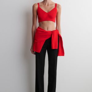 KNITTED COTTON BRALETTE