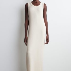 COTTON-SILK TANK DRESS