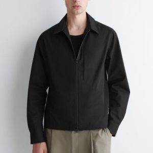 COTTON ZIP-UP SHIRT JACKET