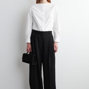 RELAXED FLUID WIDE-LEG PANTS
